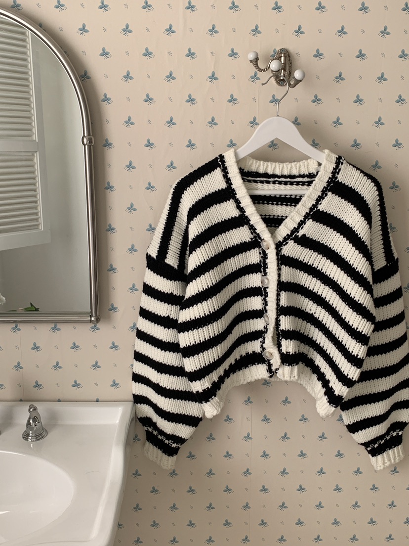 MAISONDEGLORY韓國直郵㊣女裝新品休閑推薦針織衫奶油色羊毛衫MAISON DE GLORY針織衫圖色1