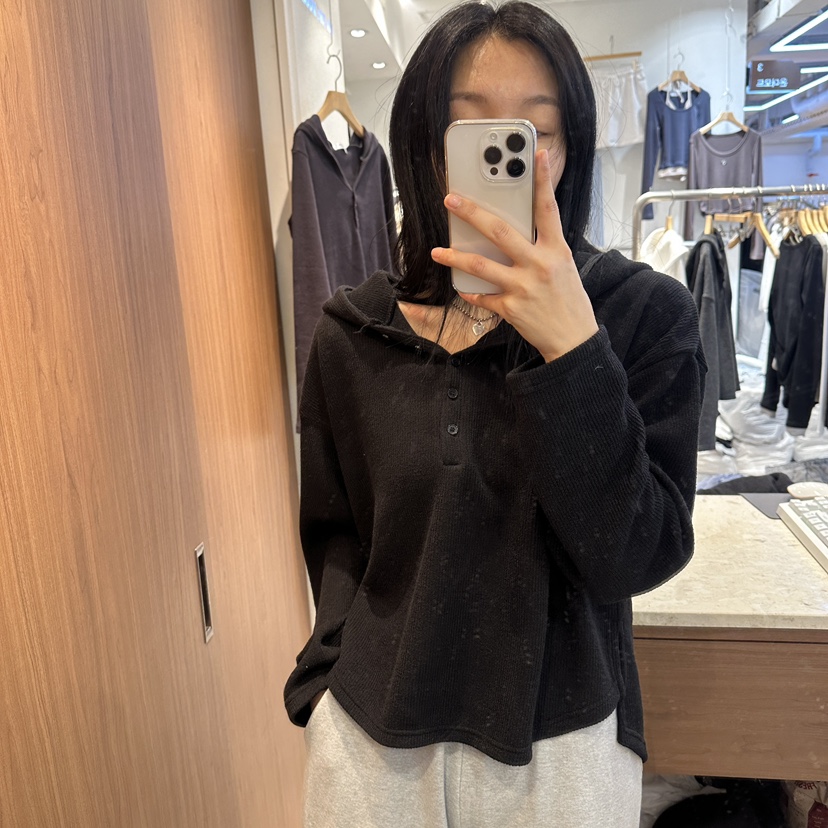 ON THE MODE東大門㊣代購女士新款職業休閑25秋冬長袖T恤紐扣ON THE MODE長袖T恤
