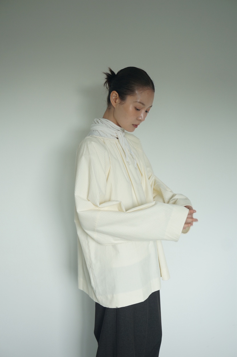 OURS韓國直郵㊣女士新品人氣時尚職業25秋冬休閑長袖T恤圍巾OURS長袖T恤