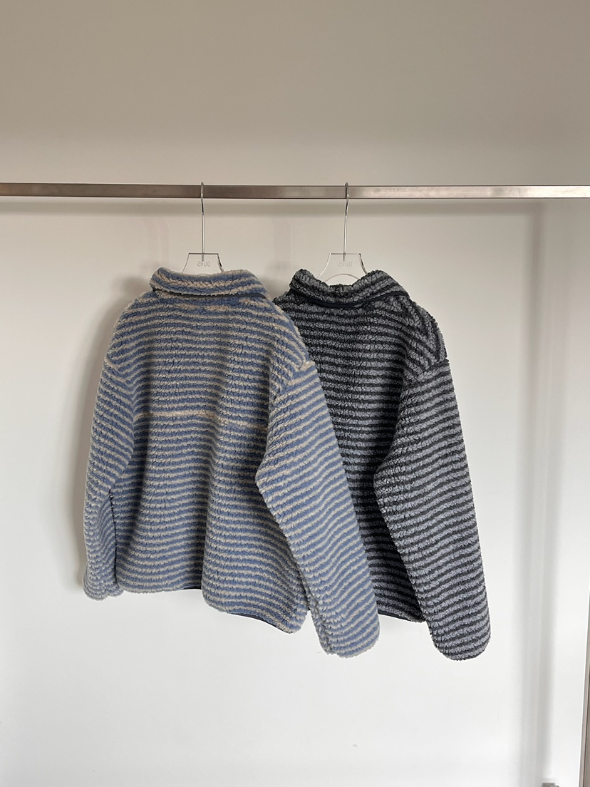 OURS韓國代購㊣女裝新款時尚熱賣職業25秋冬推薦休閑衛衣條紋OURS衛衣