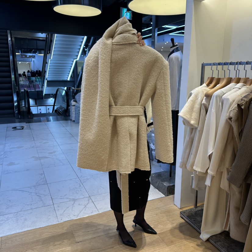 VAN NZILL東大門㊣直郵女士新款熱賣25秋冬人氣休閑短款大衣VAN NZILL短款大衣