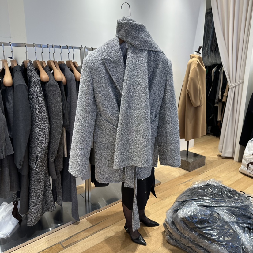 VAN NZILL東大門㊣直郵女士新款熱賣25秋冬人氣休閑短款大衣VAN NZILL短款大衣圖色1