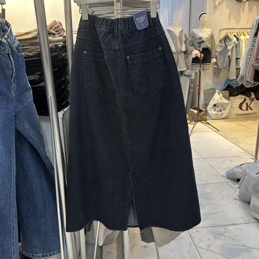 POCKET-Q東大門㊣實拍女裝新品25秋冬時尚推薦休閑熱賣長裙POCKET-Q長裙