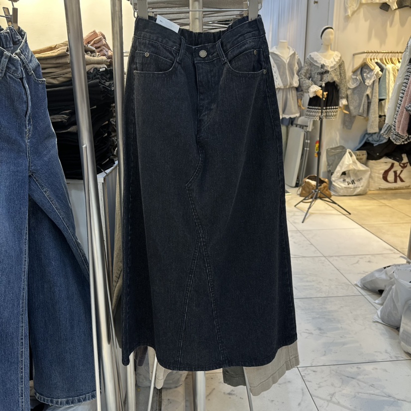 POCKET-Q東大門㊣實拍女裝新品25秋冬時尚推薦休閑熱賣長裙POCKET-Q長裙圖色1