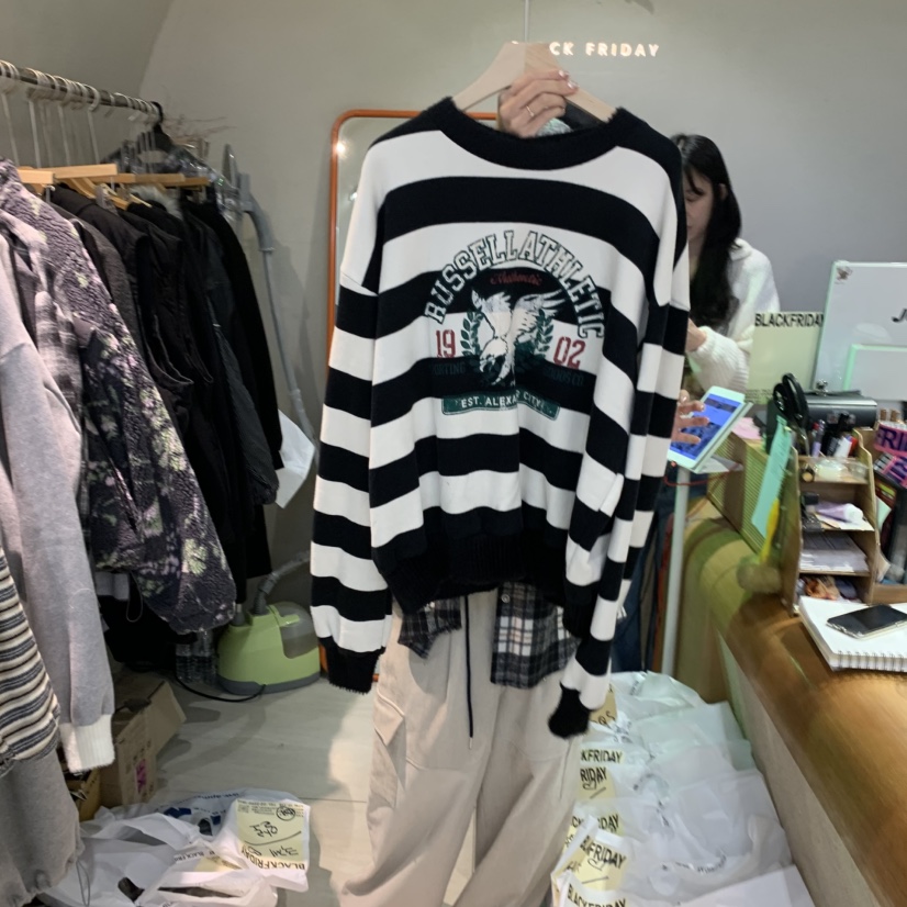 BLACKFRIDAY東大門㊣直郵女士新款人氣時尚熱賣職業衛衣加絨BLACK FRIDAY衛衣圖色2