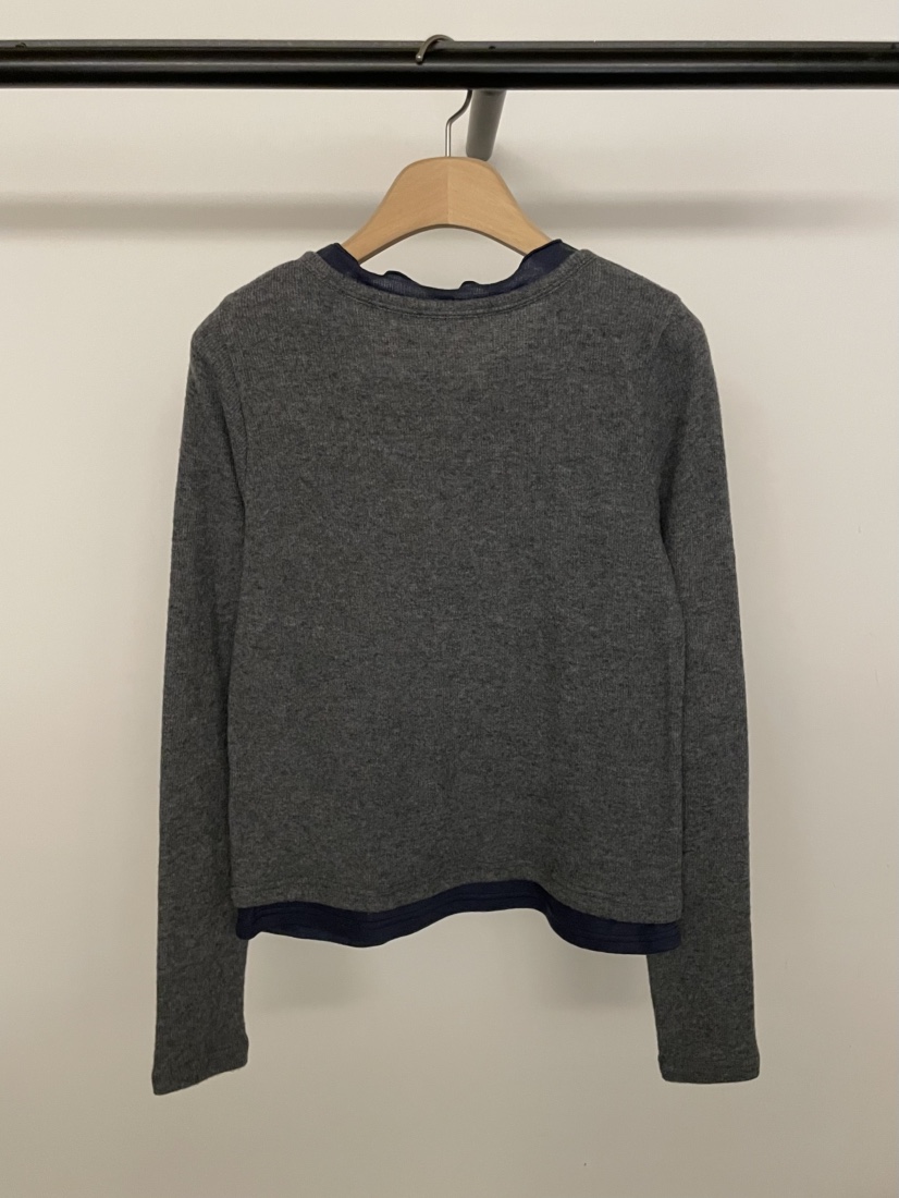 BOLD-A韓國代購㊣女裝新款熱賣推薦時尚休閑職業人氣長袖T恤RE BOLD長袖T恤