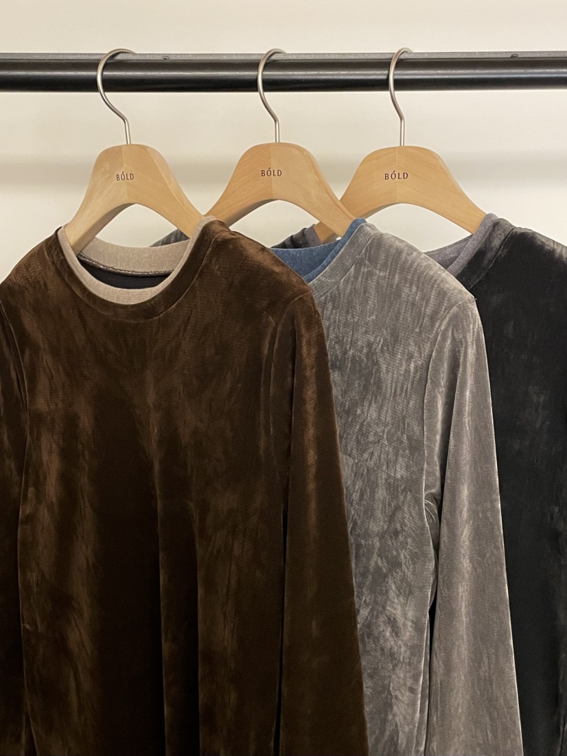 BOLD-A韓國直郵㊣女士新款25秋冬休閑推薦人氣長袖T恤天鵝絨RE BOLD長袖T恤