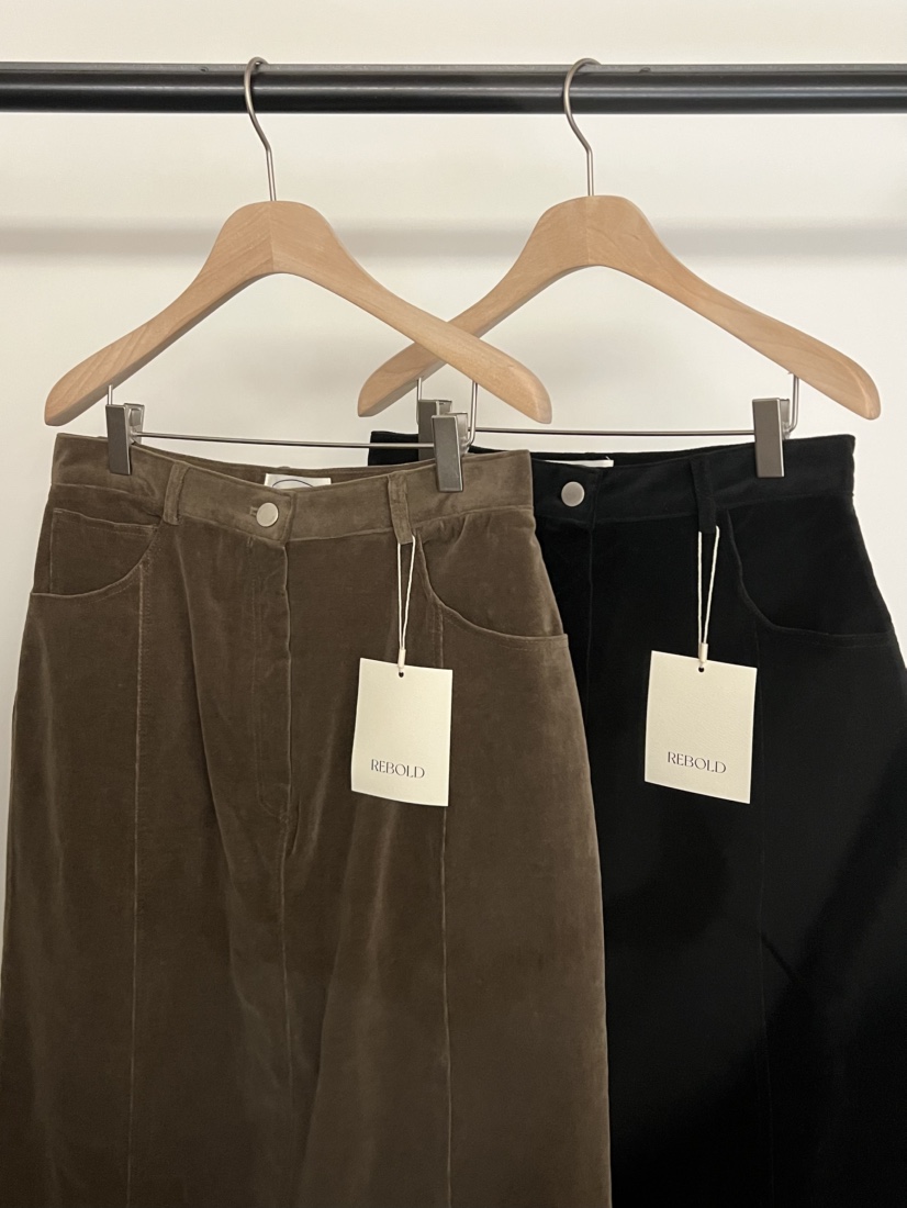 BOLD-A東大門㊣直郵女裝新款職業熱賣人氣時尚推薦長裙天鵝絨RE BOLD長裙