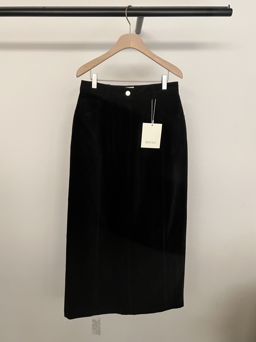 BOLD-A東大門㊣直郵女裝新款職業熱賣人氣時尚推薦長裙天鵝絨RE BOLD長裙圖色2