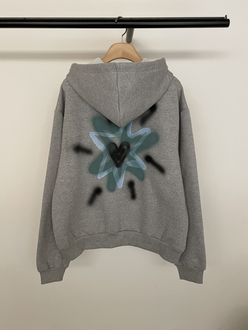 BOLD-A韓國直郵㊣女裝新品推薦時尚熱賣25秋冬衛衣加絨拉鏈RE BOLD衛衣