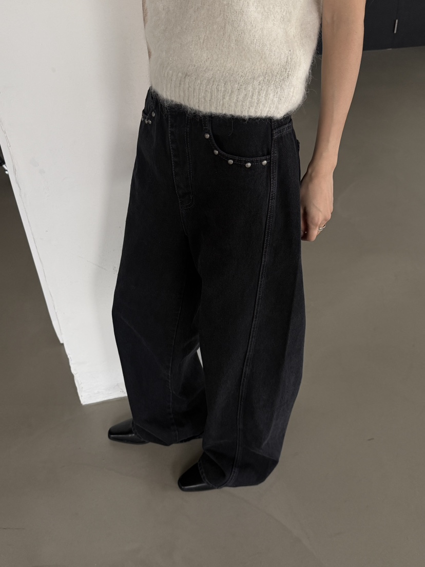 BOOMBINE東大門㊣直郵女士新款熱賣職業25秋冬人氣休閑牛仔褲BOOMBINE牛仔褲