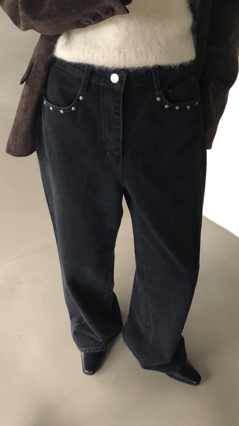 BOOMBINE東大門㊣直郵女士新款熱賣職業25秋冬人氣休閑牛仔褲BOOMBINE牛仔褲