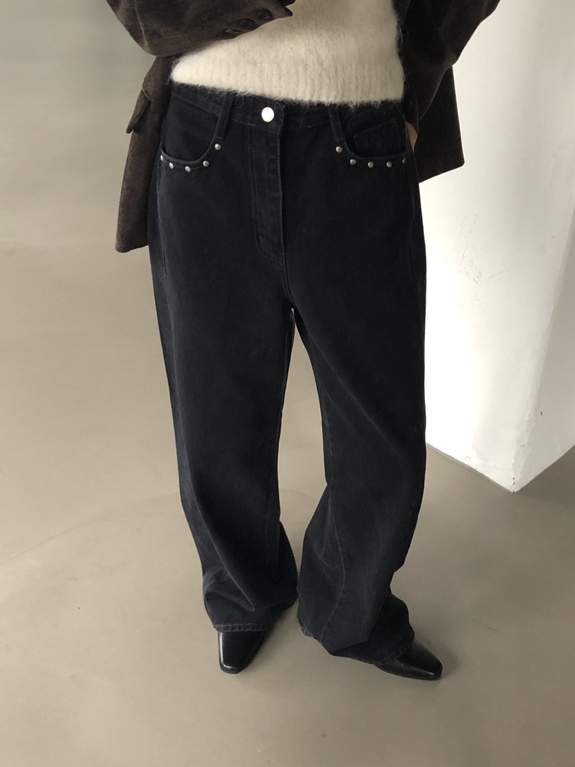 BOOMBINE東大門㊣直郵女士新款熱賣職業25秋冬人氣休閑牛仔褲BOOMBINE牛仔褲