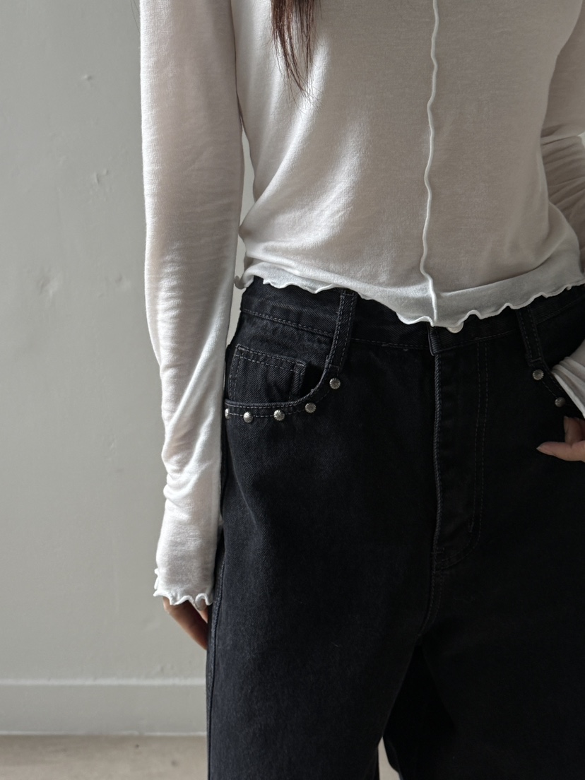 BOOMBINE東大門㊣直郵女士新款熱賣職業25秋冬人氣休閑牛仔褲BOOMBINE牛仔褲