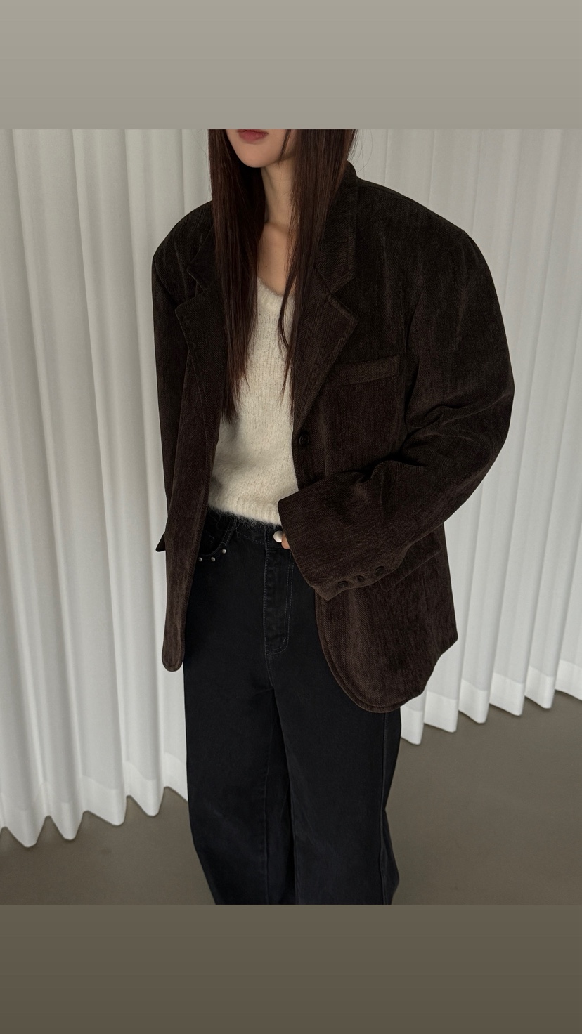 BOOMBINE東大門㊣直郵女裝新品職業推薦熱賣人氣時尚25秋冬夾克BOOMBINE夾克