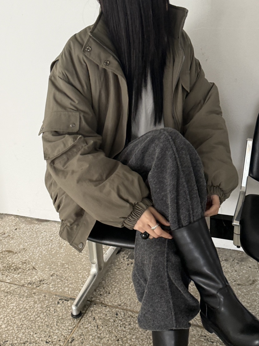 BOOMBINE韓國代購㊣女士新品休閑人氣時尚25秋冬職業推薦夾克BOOMBINE夾克