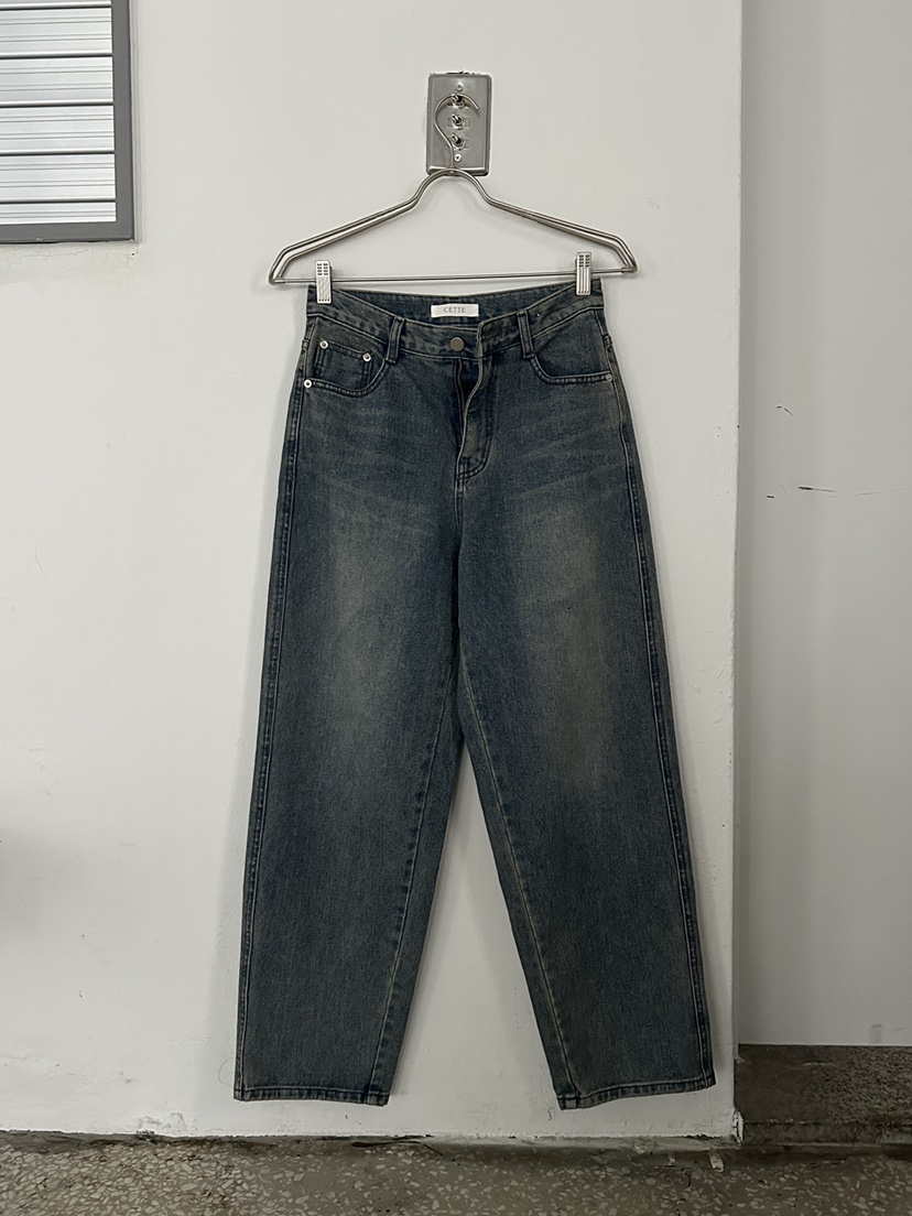 BOOMBINE東大門㊣直郵女士新款時尚休閑人氣熱賣牛仔褲復古BOOMBINE牛仔褲圖色1