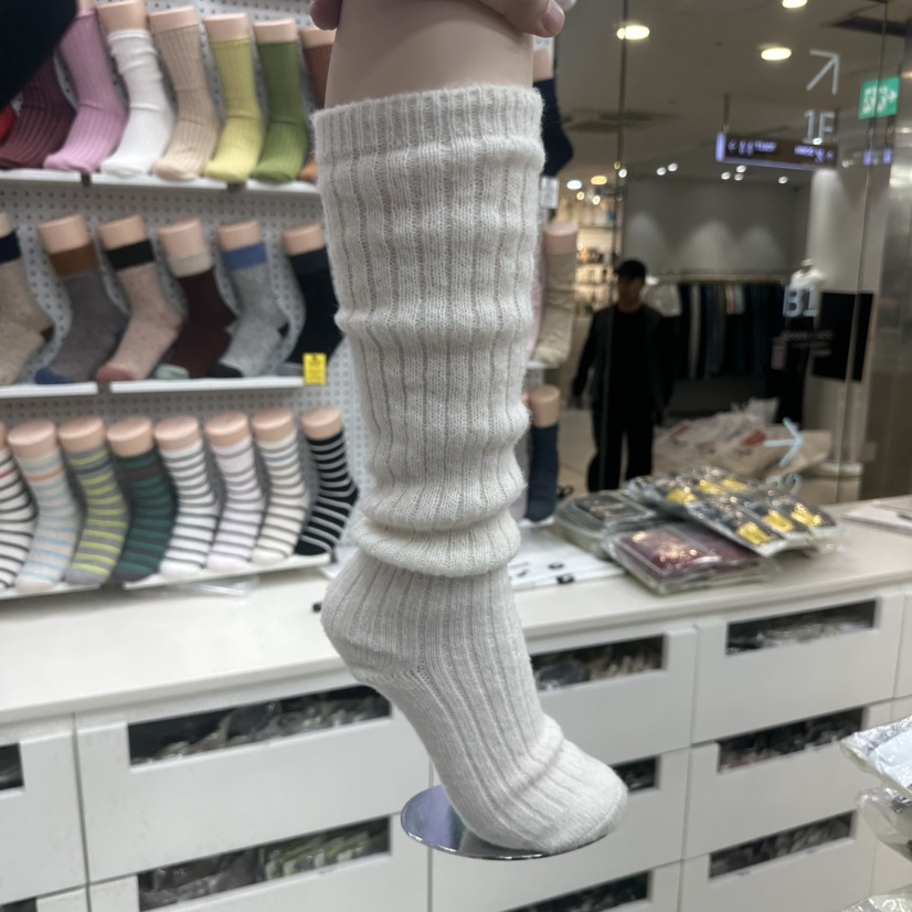 AILEEN韓國直郵㊣女裝新品時尚推薦25秋冬職業人氣休閑襪子LEJUNEV襪子圖色1