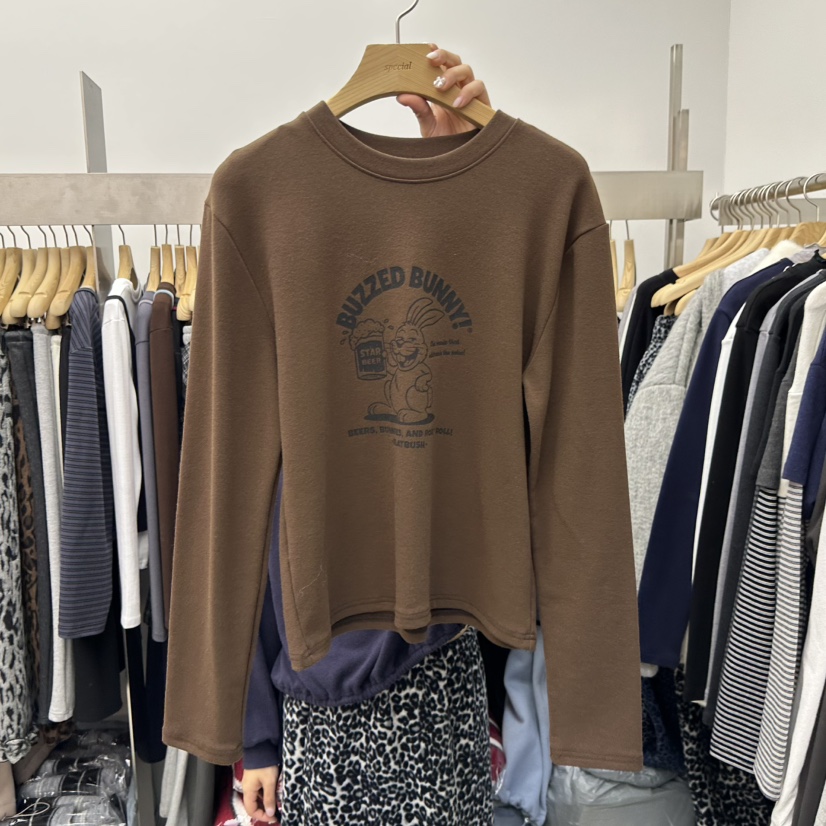 SPECIAL東大門㊣代購女裝新款熱賣25秋冬推薦職業休閑長袖T恤SPECIAL長袖T恤圖色1