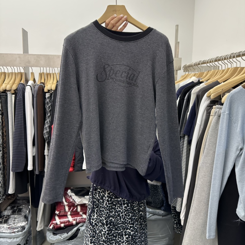 SPECIAL韓國直郵㊣女士新款推薦熱賣職業人氣休閑時尚長袖T恤SPECIAL長袖T恤圖色2