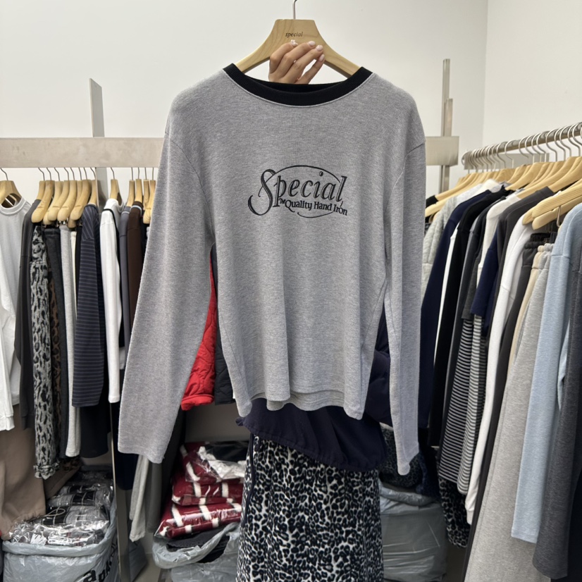 SPECIAL韓國直郵㊣女士新款推薦熱賣職業人氣休閑時尚長袖T恤SPECIAL長袖T恤圖色3