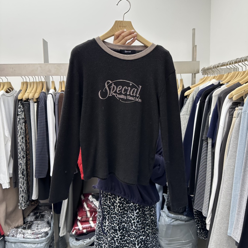 SPECIAL韓國直郵㊣女士新款推薦熱賣職業人氣休閑時尚長袖T恤SPECIAL長袖T恤圖色5