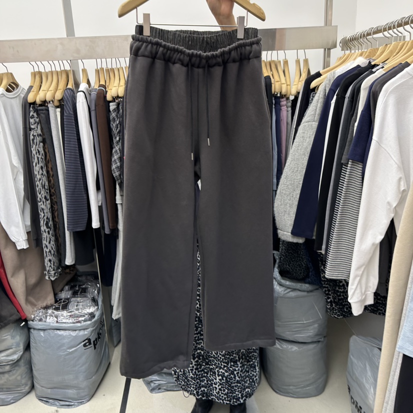 SPECIAL東大門㊣直郵女裝新品25秋冬人氣時尚休閑褲雙排扣加絨SPECIAL休閑褲圖色2墨色