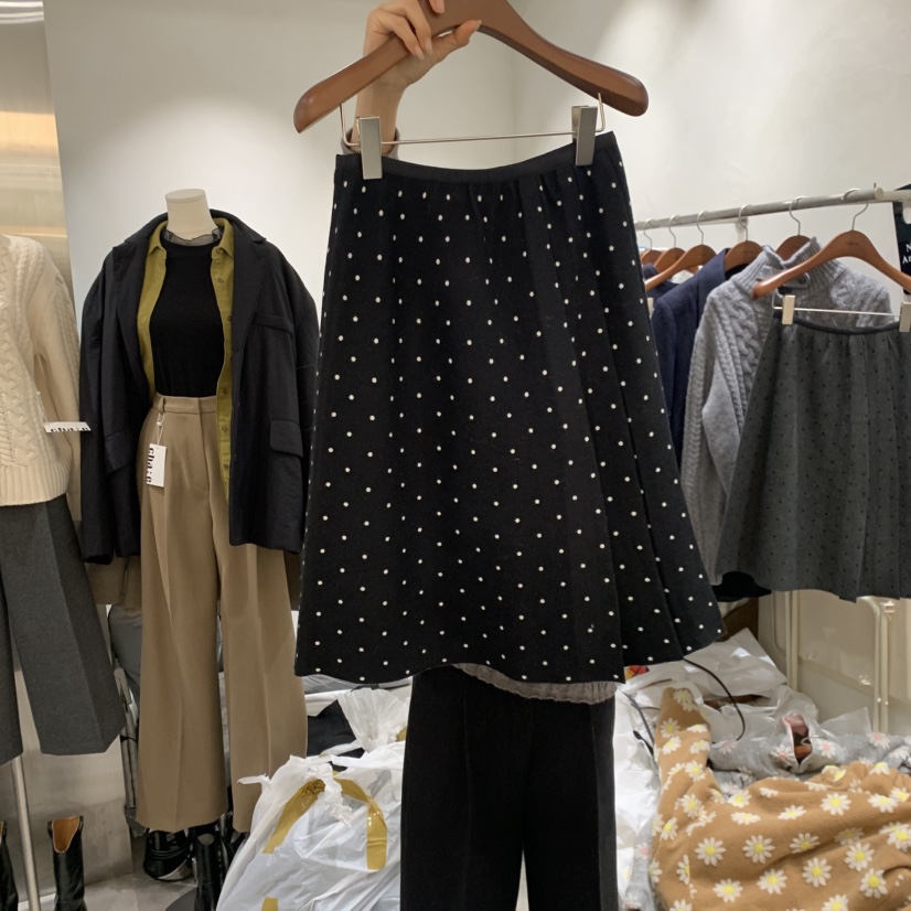 CHAE韓國代購㊣女裝新款時尚25秋冬熱賣推薦休閑半身裙中短裙CHAE半身裙/中短裙圖色2