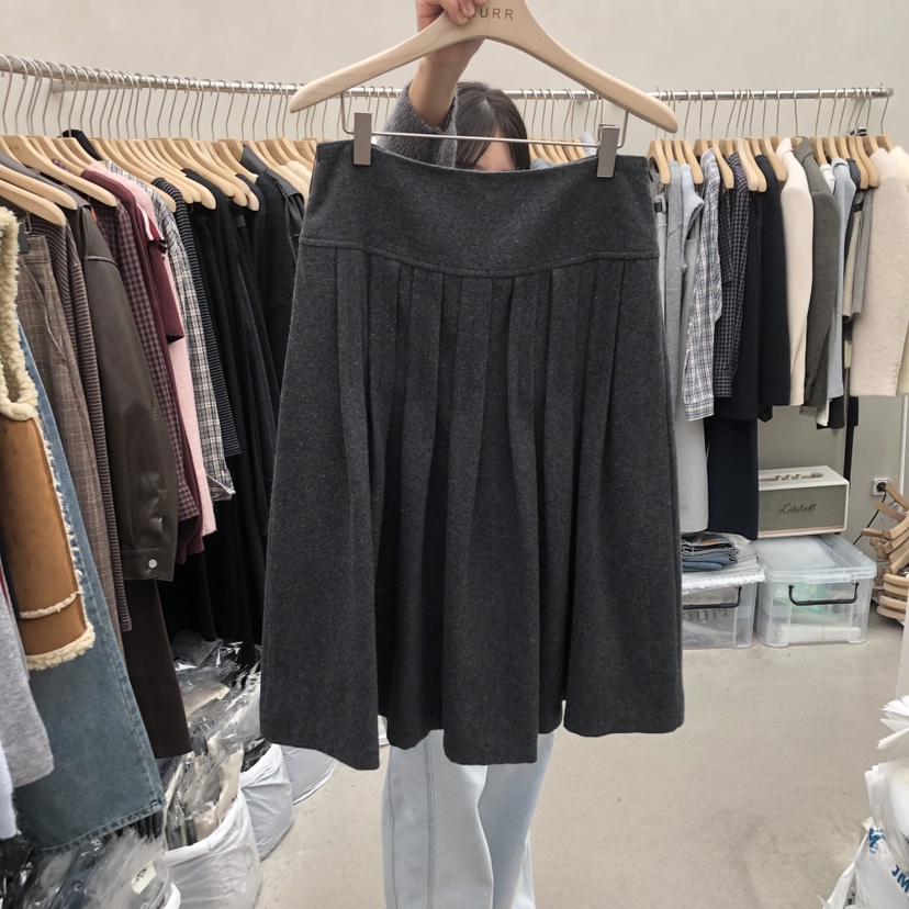 MURR東大門㊣實拍女士新款推薦職業人氣半身裙中短裙不含腰帶MURR半身裙/中短裙圖色2