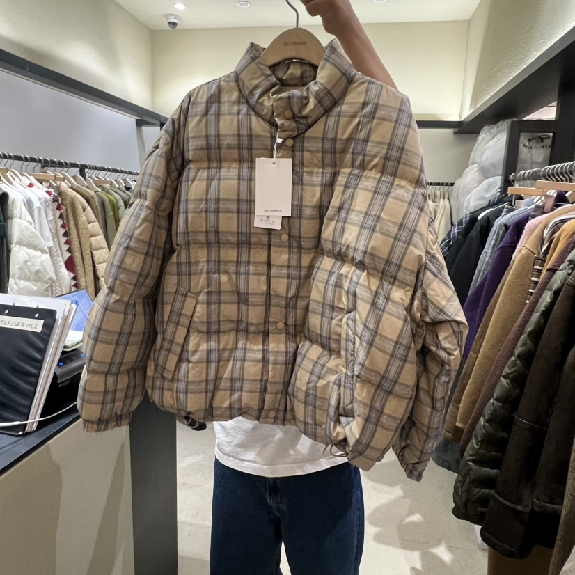 SELF SERVICE韓國代購㊣女裝新款休閑人氣25秋冬短款羽絨服SELF SERVICE短款羽絨服圖色2