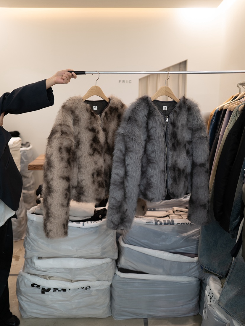 FRIC東大門㊣實拍女士新品職業時尚休閑人氣熱賣25秋冬短款大衣FRIC短款大衣