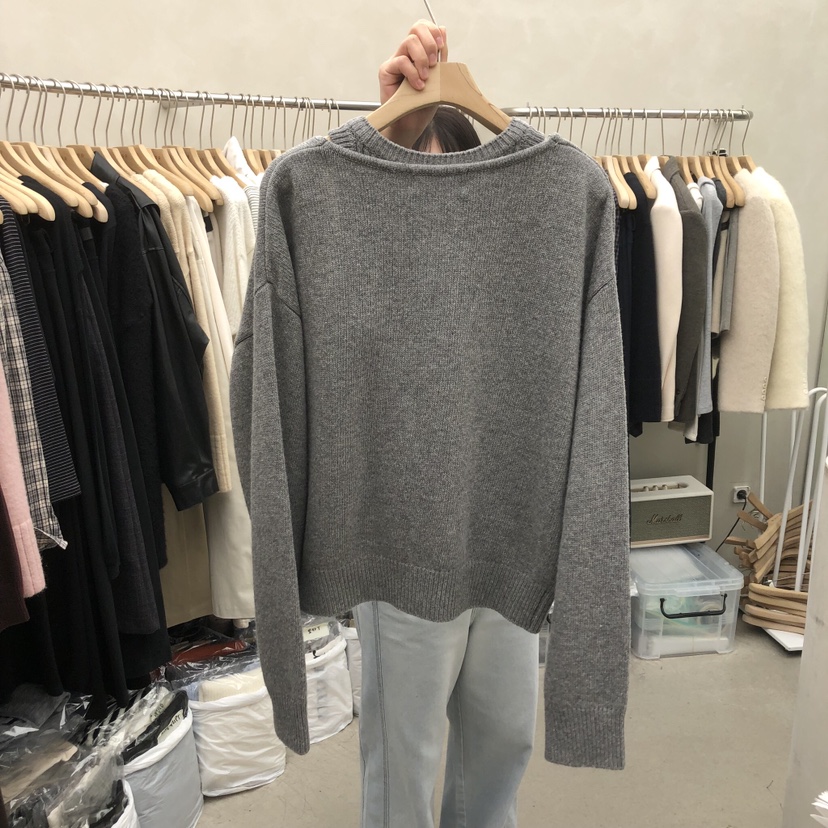 MURR東大門㊣實拍女士新品職業人氣推薦25秋冬毛衣不含內搭羊毛MURR毛衣