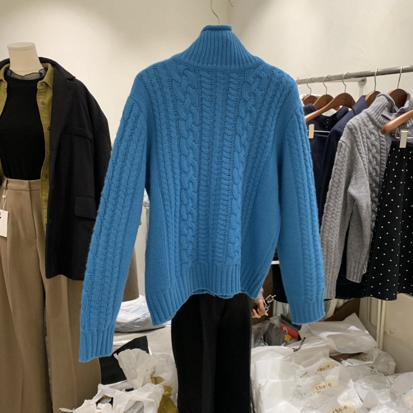 CHAE韓國代購㊣女裝新品時尚休閑25秋冬推薦熱賣職業人氣毛衣CHAE毛衣