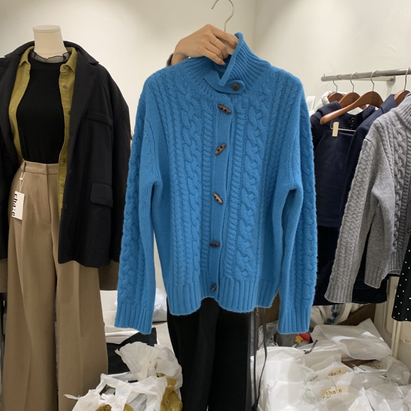 CHAE韓國代購㊣女裝新品時尚休閑25秋冬推薦熱賣職業人氣毛衣CHAE毛衣圖色2