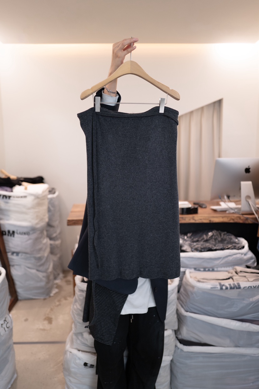 FRIC東大門㊣代購女士新款職業人氣推薦25秋冬半身裙中短裙紐扣FRIC半身裙/中短裙