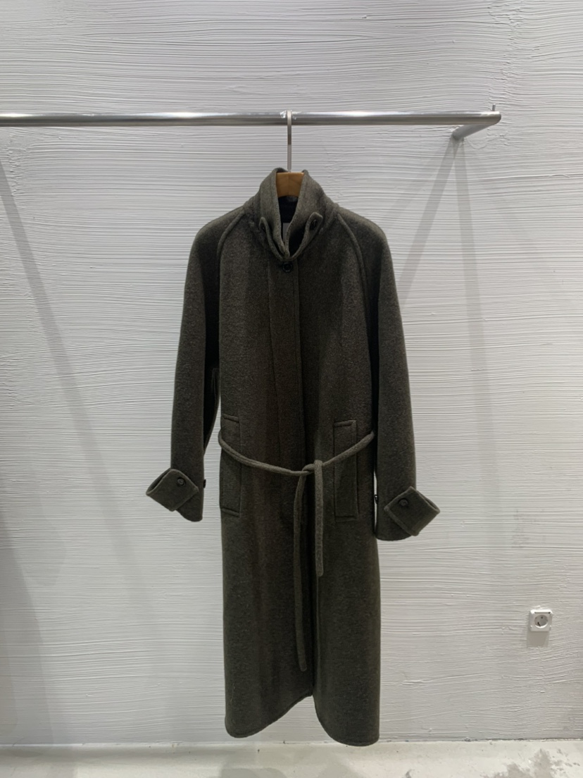 LUCY SALON韓國直郵㊣女裝新品熱賣推薦職業人氣中長款大衣LUCY SALON中長款大衣圖色1卡其色