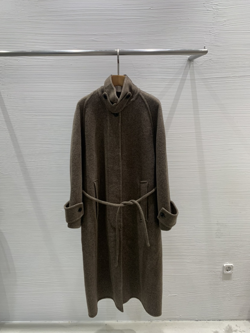 LUCY SALON韓國直郵㊣女裝新品熱賣推薦職業人氣中長款大衣LUCY SALON中長款大衣圖色3棕色