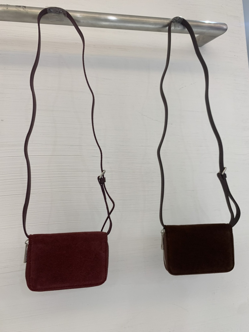 LUCY SALON韓國直郵㊣女裝新品休閑人氣推薦單肩斜跨包麂皮LUCY SALON單肩/斜跨包