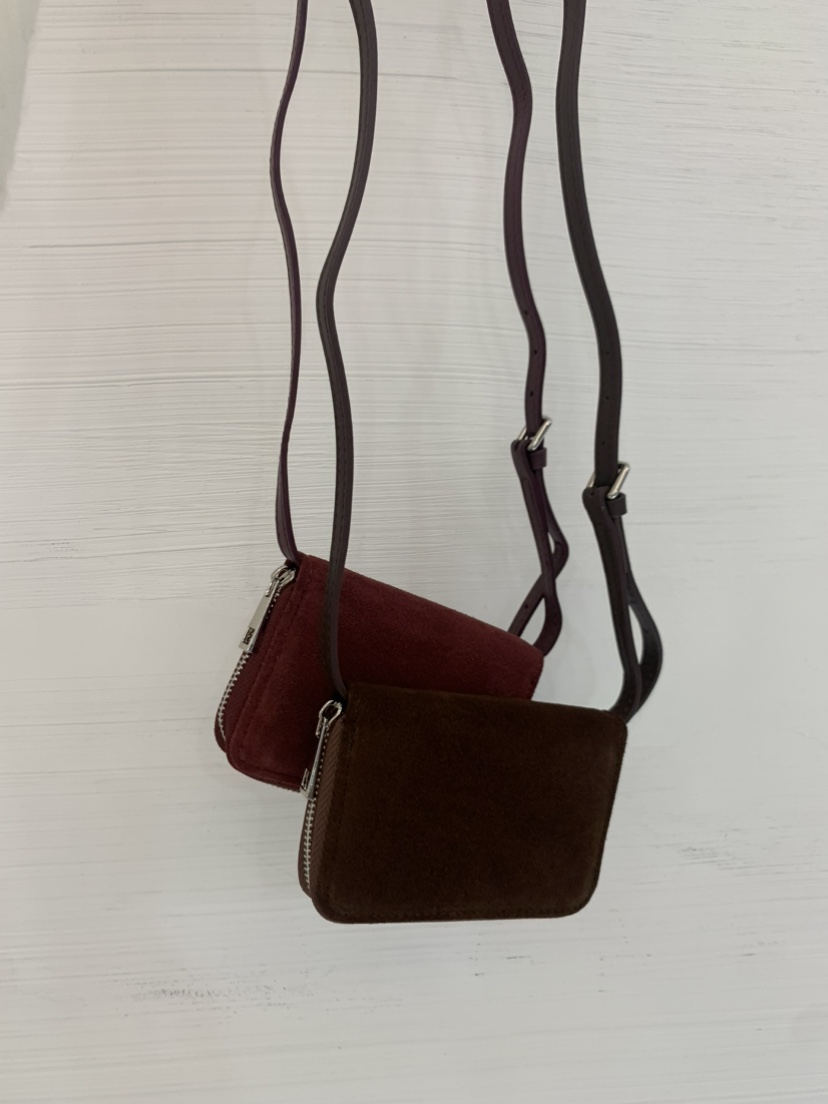 LUCY SALON韓國直郵㊣女裝新品休閑人氣推薦單肩斜跨包麂皮LUCY SALON單肩/斜跨包