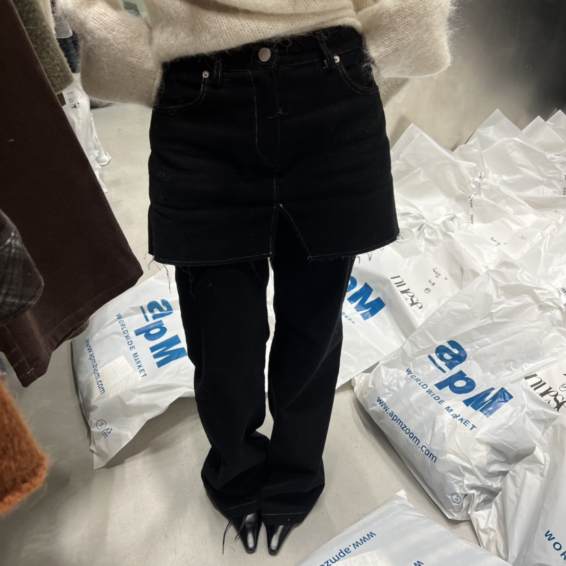 NUESE韓國代購㊣女士新品熱賣推薦人氣職業25秋冬休閑時尚裙褲NUESE裙褲圖色2