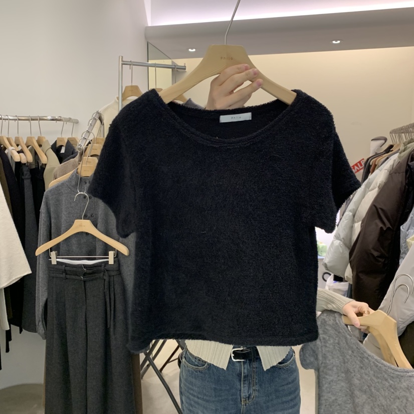 PHILO韓國直郵㊣女裝新品推薦職業熱賣時尚人氣休閑25秋冬T恤PHILOT恤圖色3