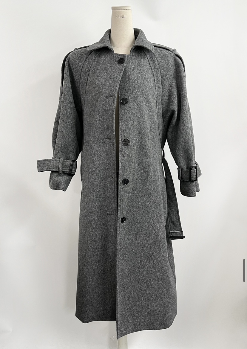 PAIRING韓國直郵㊣女士新品休閑人氣熱賣25秋冬中長款大衣含腰帶PAIRING中長款大衣圖色2