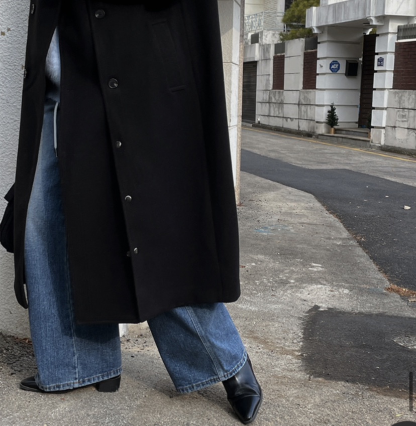 PAIRING東大門㊣代購女士新品休閑推薦人氣25秋冬中長款大衣羊毛PAIRING中長款大衣