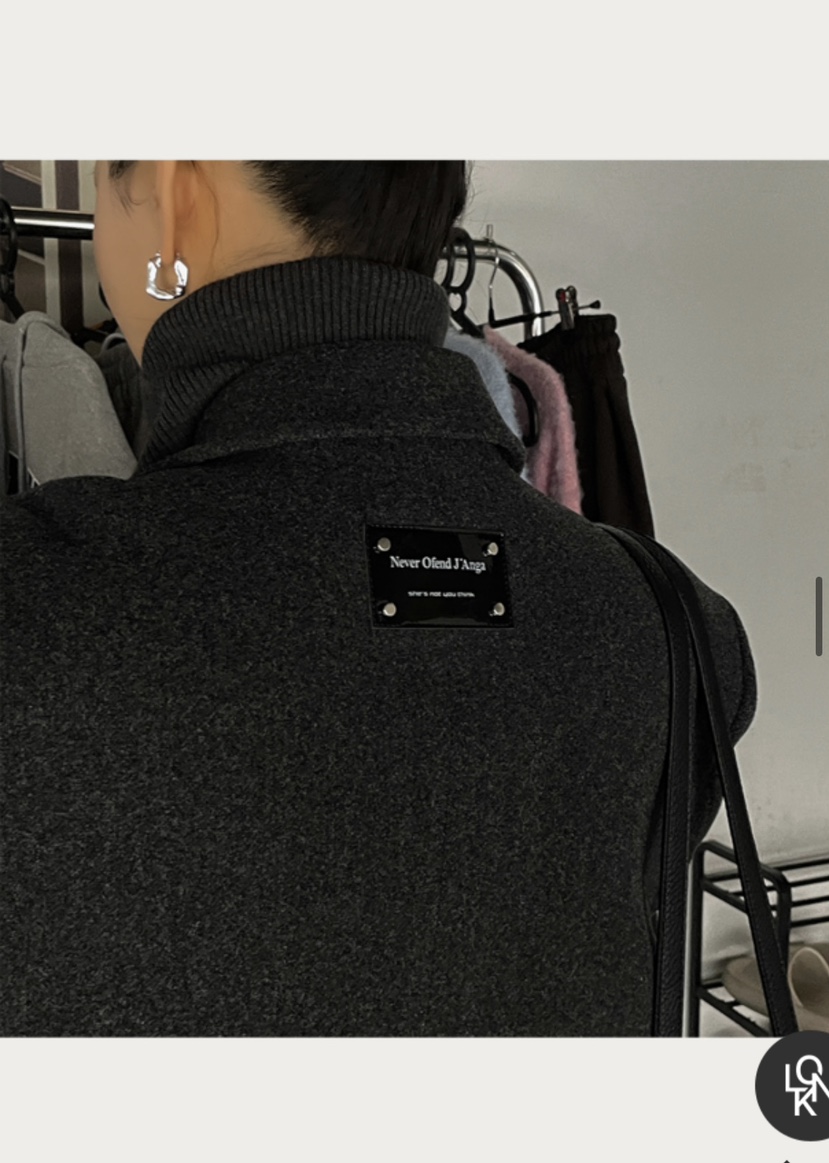 PAIRING東大門㊣代購女士新品休閑推薦人氣25秋冬中長款大衣羊毛PAIRING中長款大衣