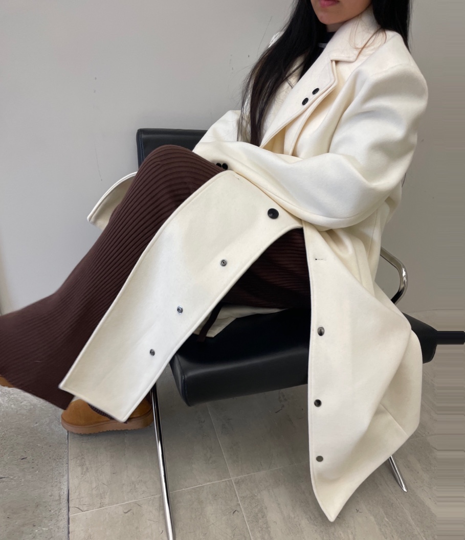 PAIRING東大門㊣代購女士新品休閑推薦人氣25秋冬中長款大衣羊毛PAIRING中長款大衣