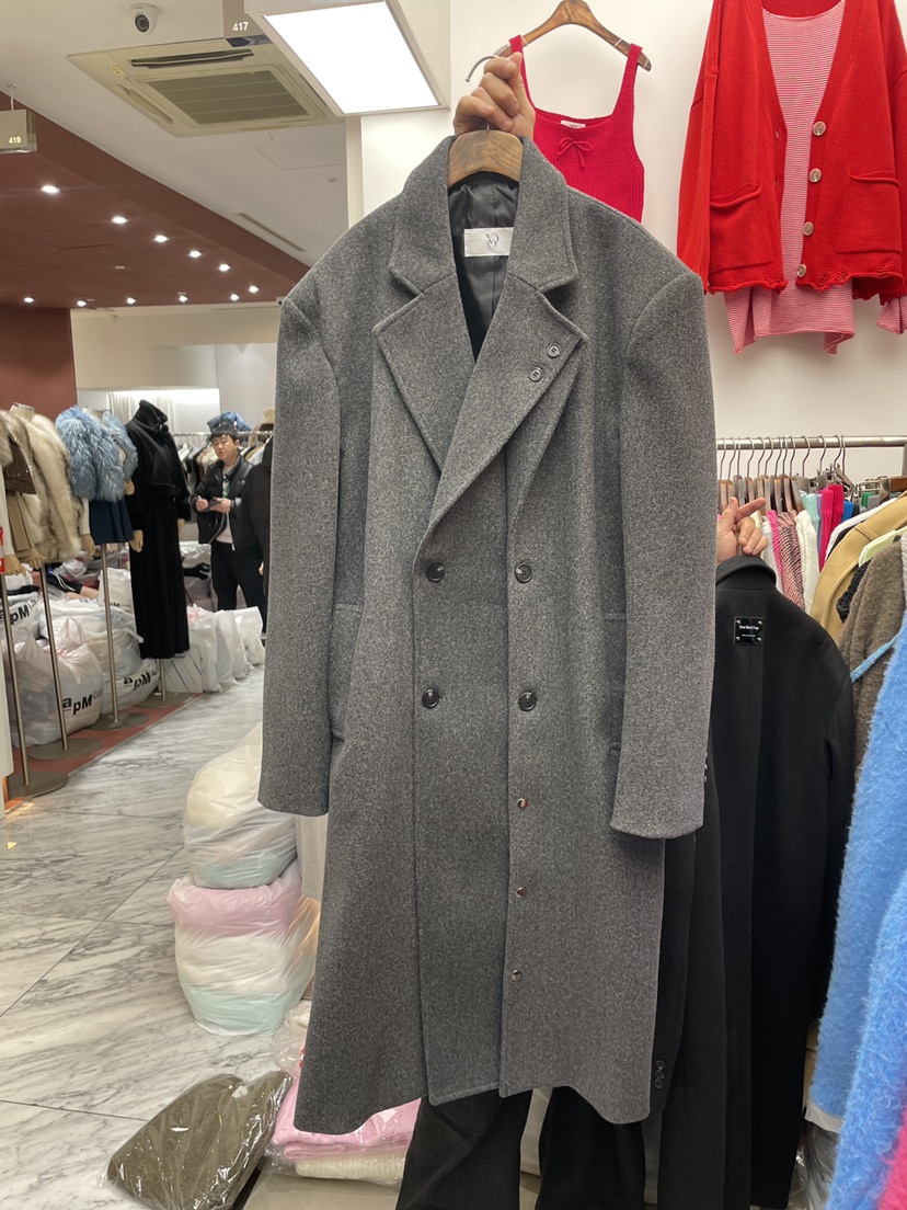 PAIRING東大門㊣代購女士新品休閑推薦人氣25秋冬中長款大衣羊毛PAIRING中長款大衣圖色2