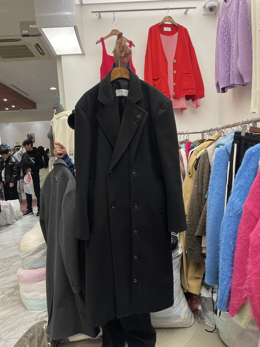 PAIRING東大門㊣代購女士新品休閑推薦人氣25秋冬中長款大衣羊毛PAIRING中長款大衣圖色3