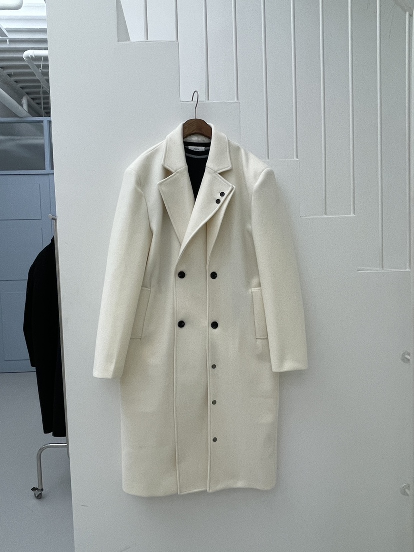 PAIRING東大門㊣代購女士新品休閑推薦人氣25秋冬中長款大衣羊毛PAIRING中長款大衣圖色4