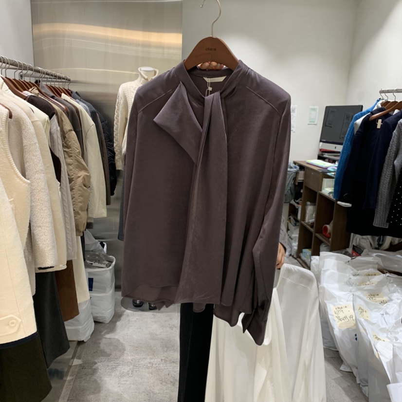 CHAE東大門㊣代購女士新款休閑熱賣職業推薦襯衫蕾絲衫圍巾CHAE襯衫/蕾絲衫圖色3