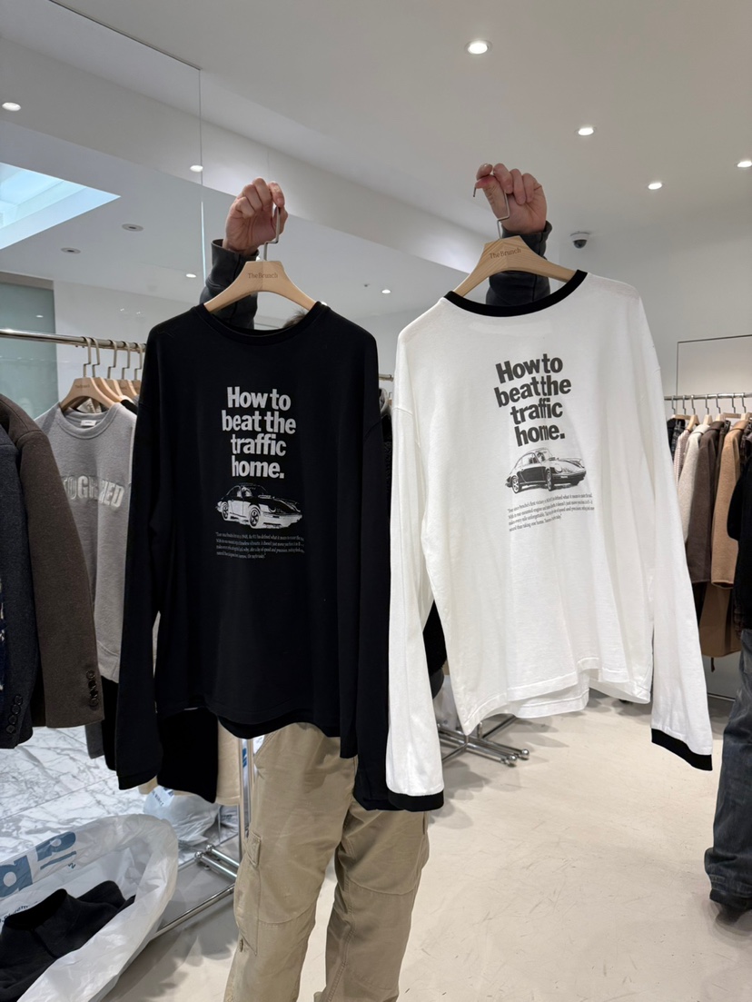 THE BRUNCH韓國直郵㊣女士新品休閑25秋冬職業人氣長袖T恤THE BRUNCH長袖T恤